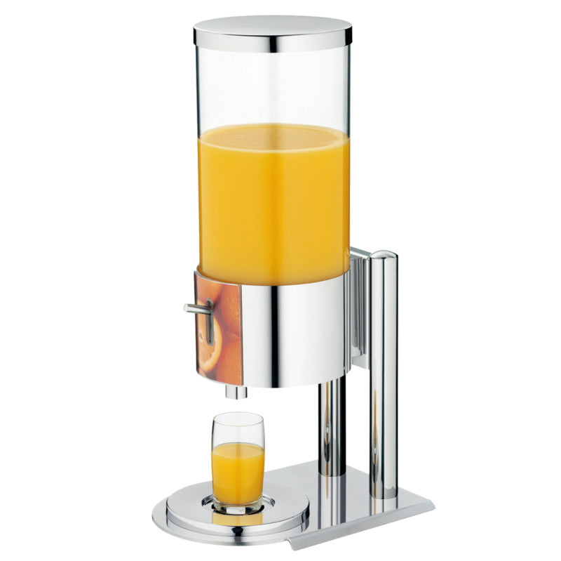 Hepp Saftdispenser, Edelstahl und Kunststoff, Serie: EXCELLENT, Inhalt: 6,5L, Durchmesser: 175mm, Höhe: 600mm