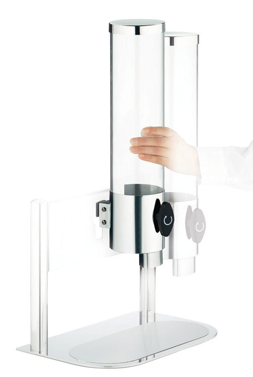 Hepp Müslispender (Gestell + 3 Behältern), Edelstahl und Kunststoff, Serie: EXCELLENT, 390x250x597mm