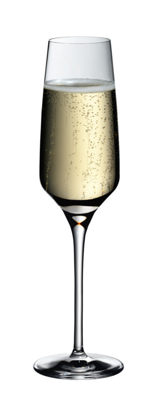 WMF 6x Sektglas "07" (Mit Eichstrich: 0,1L), Glas, Serie: DIVINE, Inhalt: 190ml