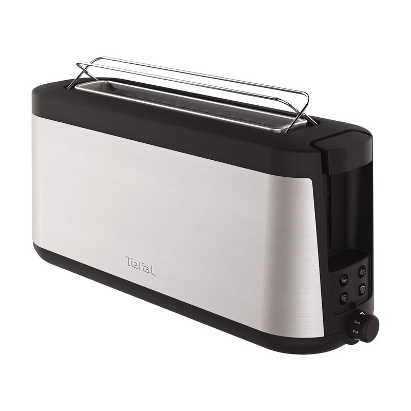 Tefal Toaster, Edelstahl, Serie: Element, 7 Bräunungsstufen, 1000W, 20x13,2x43,4cm