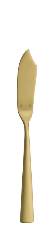 Hepp 12x Fischmesser, Serie: ACCENT, Gold, Länge: 204mm
