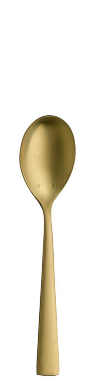 Hepp 12x Vorspeisen-/Dessertlöffel, Serie: ACCENT, Gold, Länge: 180mm