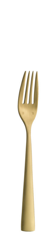 Hepp 12x Vorspeisen-/Dessertgabel, Serie: ACCENT, Gold, Länge: 179mm