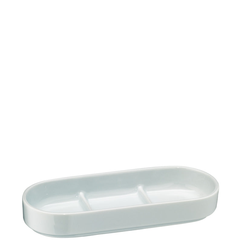 WMF Besteckablage, Porzellan, Weiß, 21x10x4cm