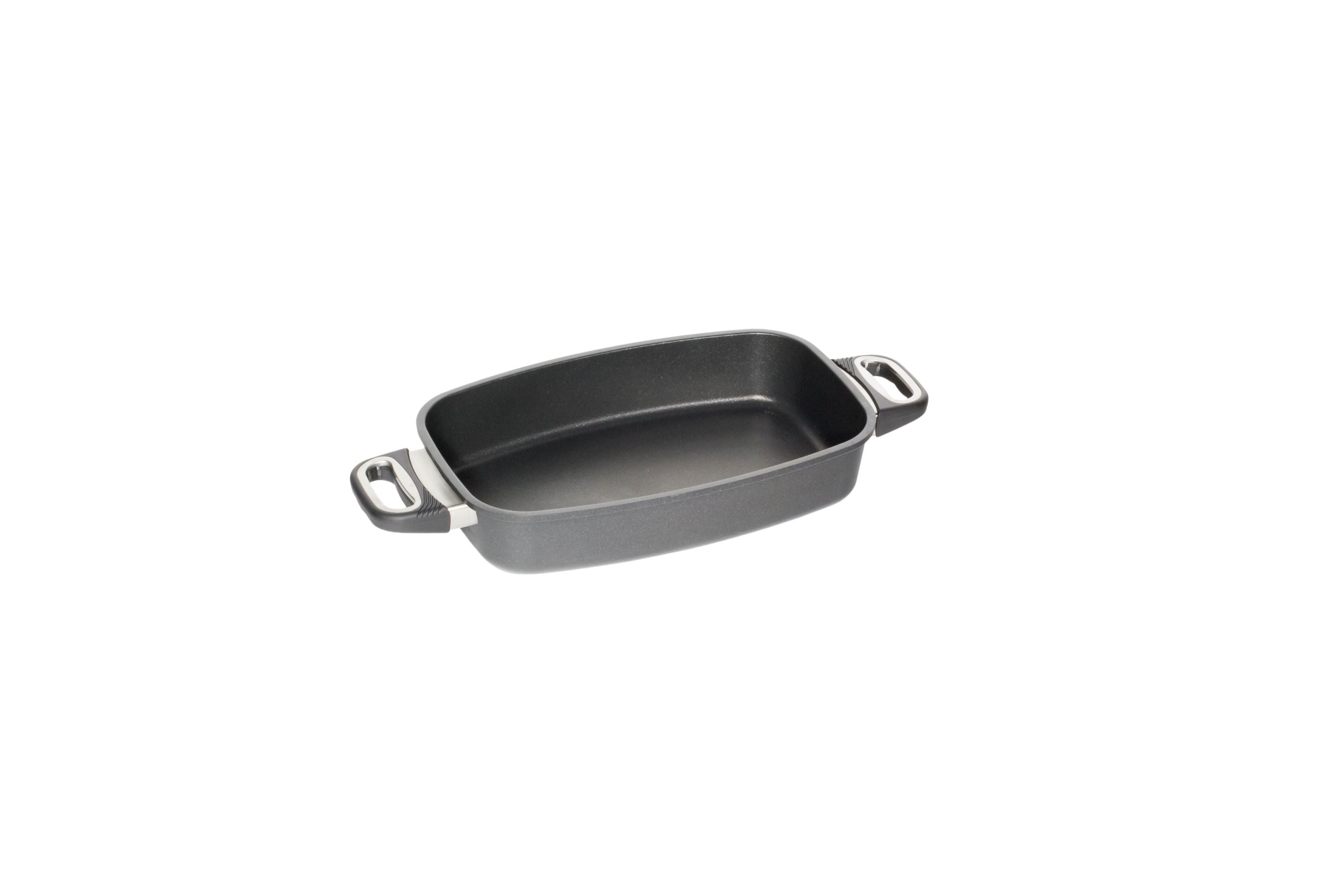 AMT Bräter (Mit Seitengriffen), Aluminium, Schwarz, Inhalt: 3L oder 5,5L, 33x21x11cm