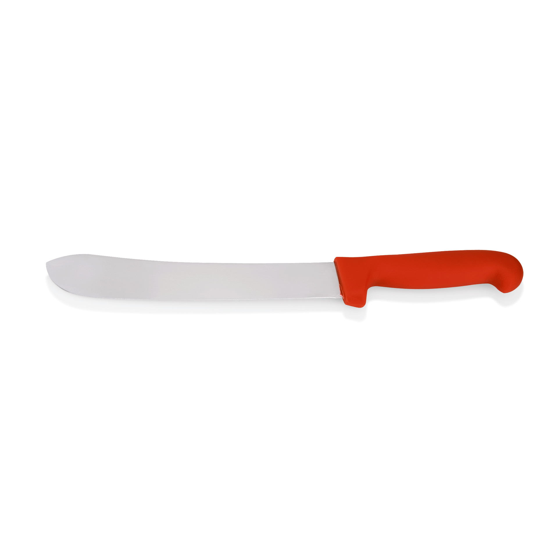 WAS Germany HACCP Schlachtermesser, Edelstahl und Kunststoff, Serie: HACCP KNIFE, Rot, Länge: 38,5cm (6907251)