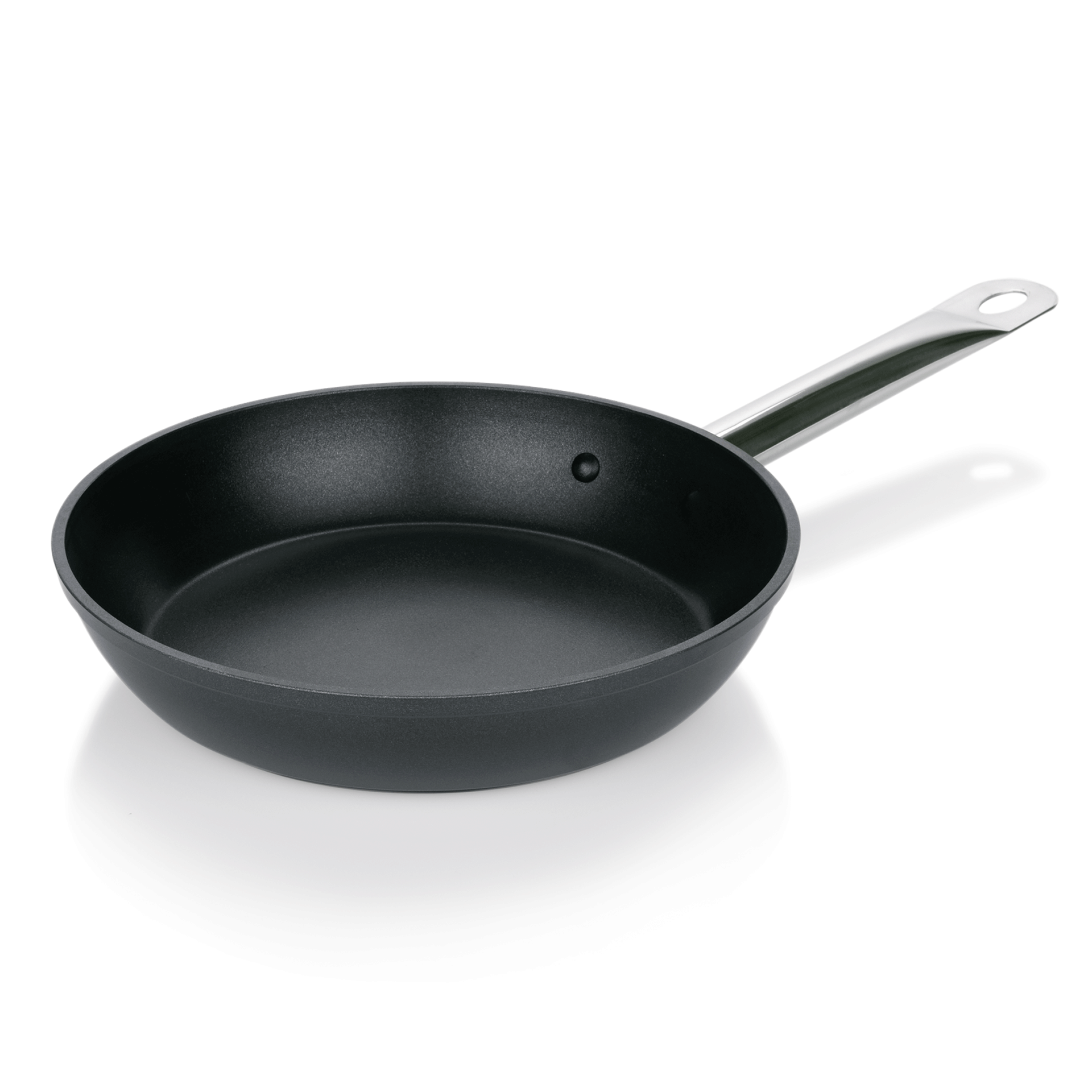 WAS Germany Pfanne (Mit Antihaftbeschichtung), Edelstahl und Aluguss, Schwarz und Silber, Durchmesser: 28cm (699280)