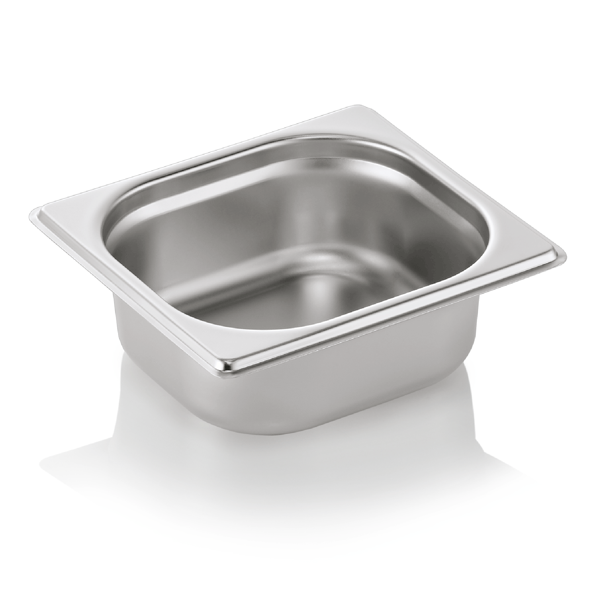 WAS Germany GN Behälter (GN1/6-65mm), Chromnickelstahl, Serie: GN CORE, 17,6x16,2x6,5cm (7016065)