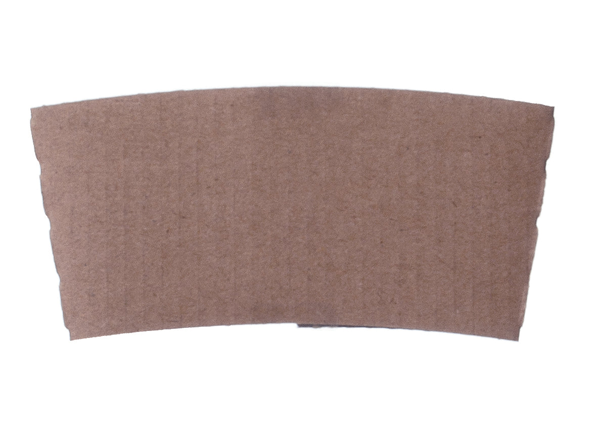 1000x Bechermanschetten (Für 200 bis 400ml Becher), Pappe, Braun