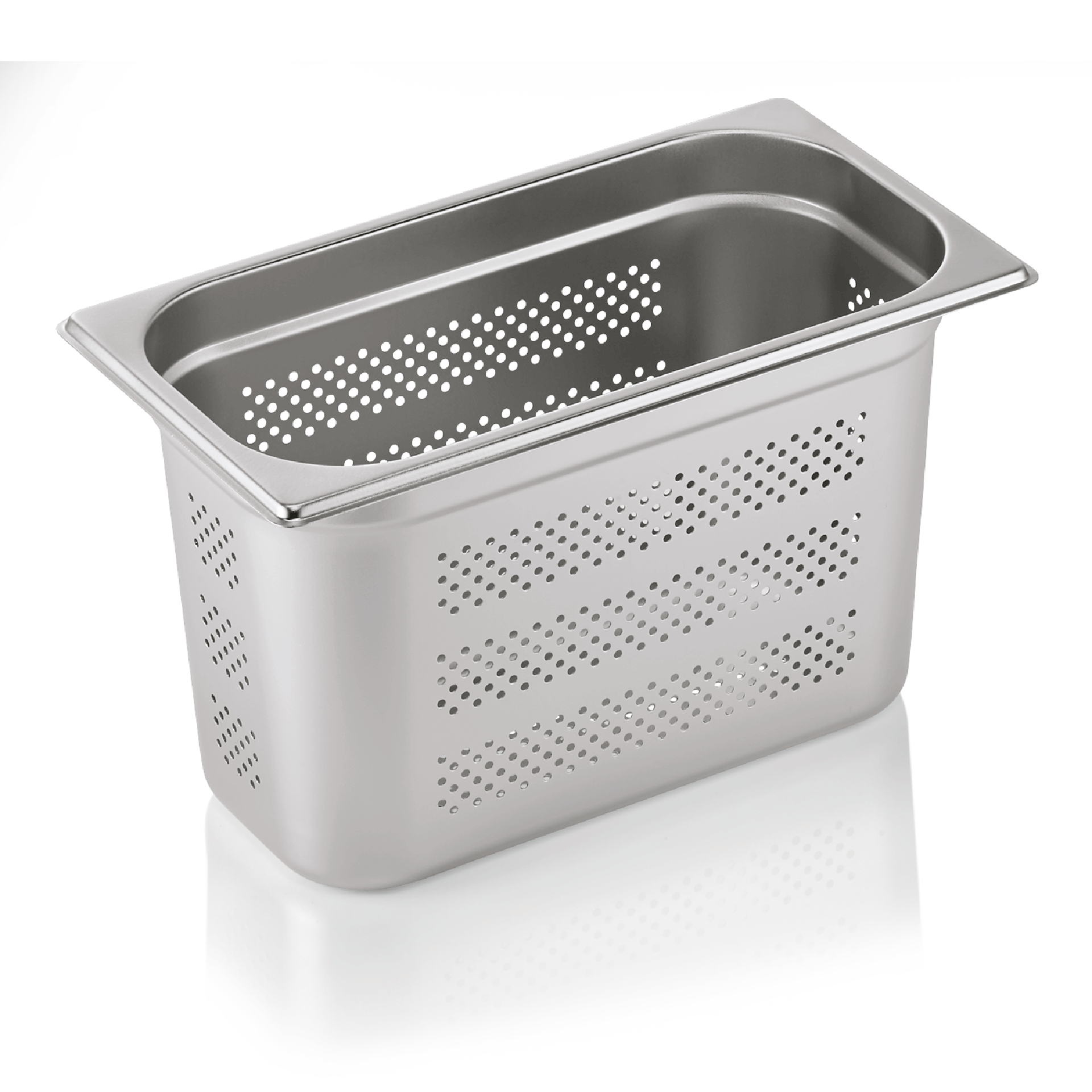 WAS Germany GN Behälter 1/3 mit Boden- und Seitenlochung, Serie: GN71, Höhe: 200mm, 7 Liter (7113200)