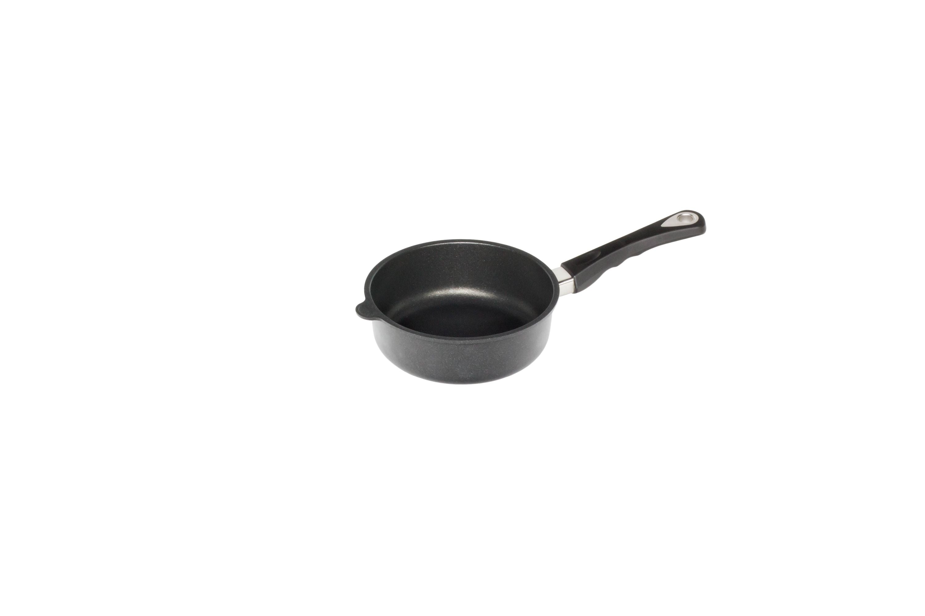 AMT Schmorpfanne, Aluminiumguss, Schwarz, Durchmesser: 20-28cm, Höhe: 7cm