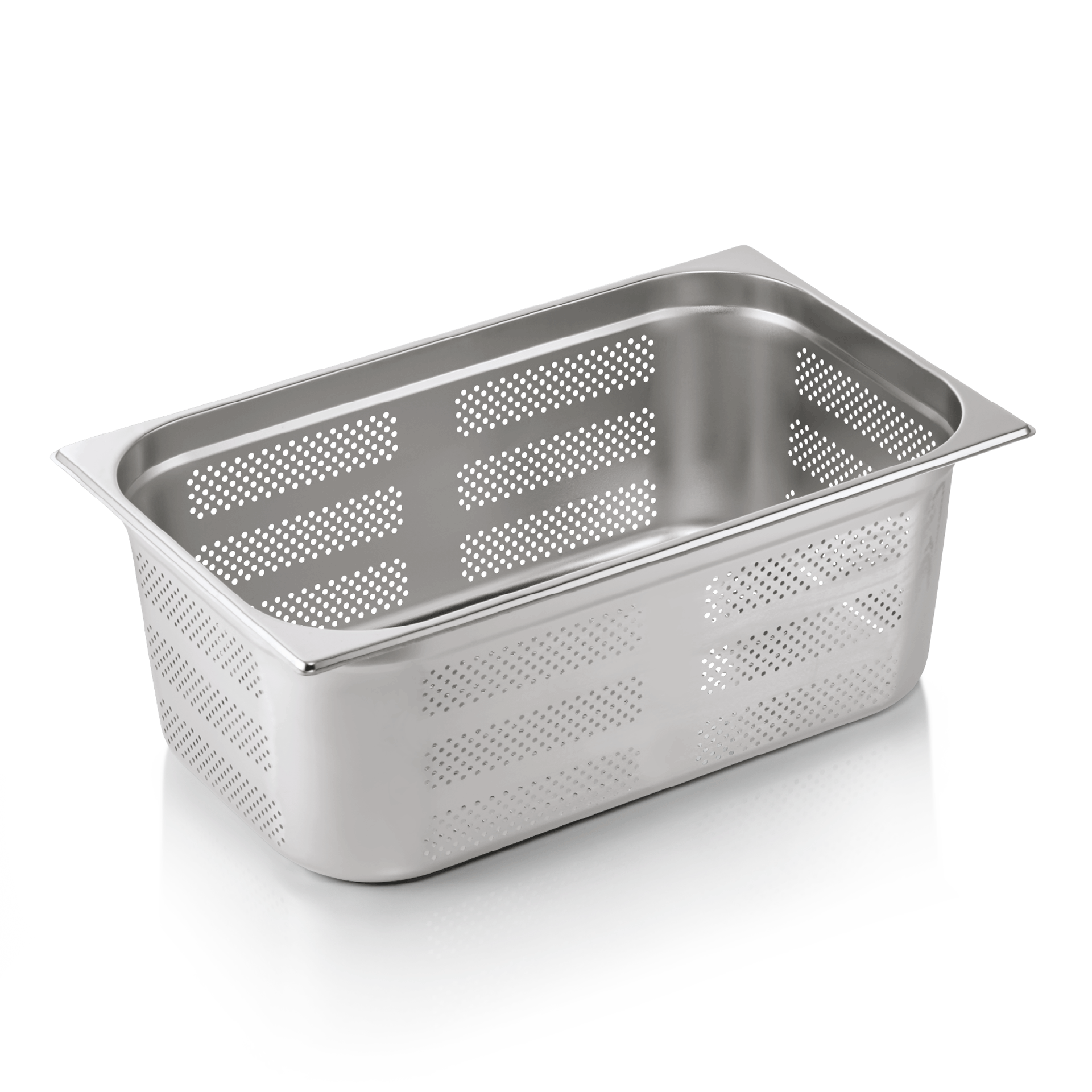 WAS Germany 6x GN Behälter 1/1 Boden- und Seitenlochung, Serie: GN72 Eco, Höhe: 200mm, 28 Liter (7211200)