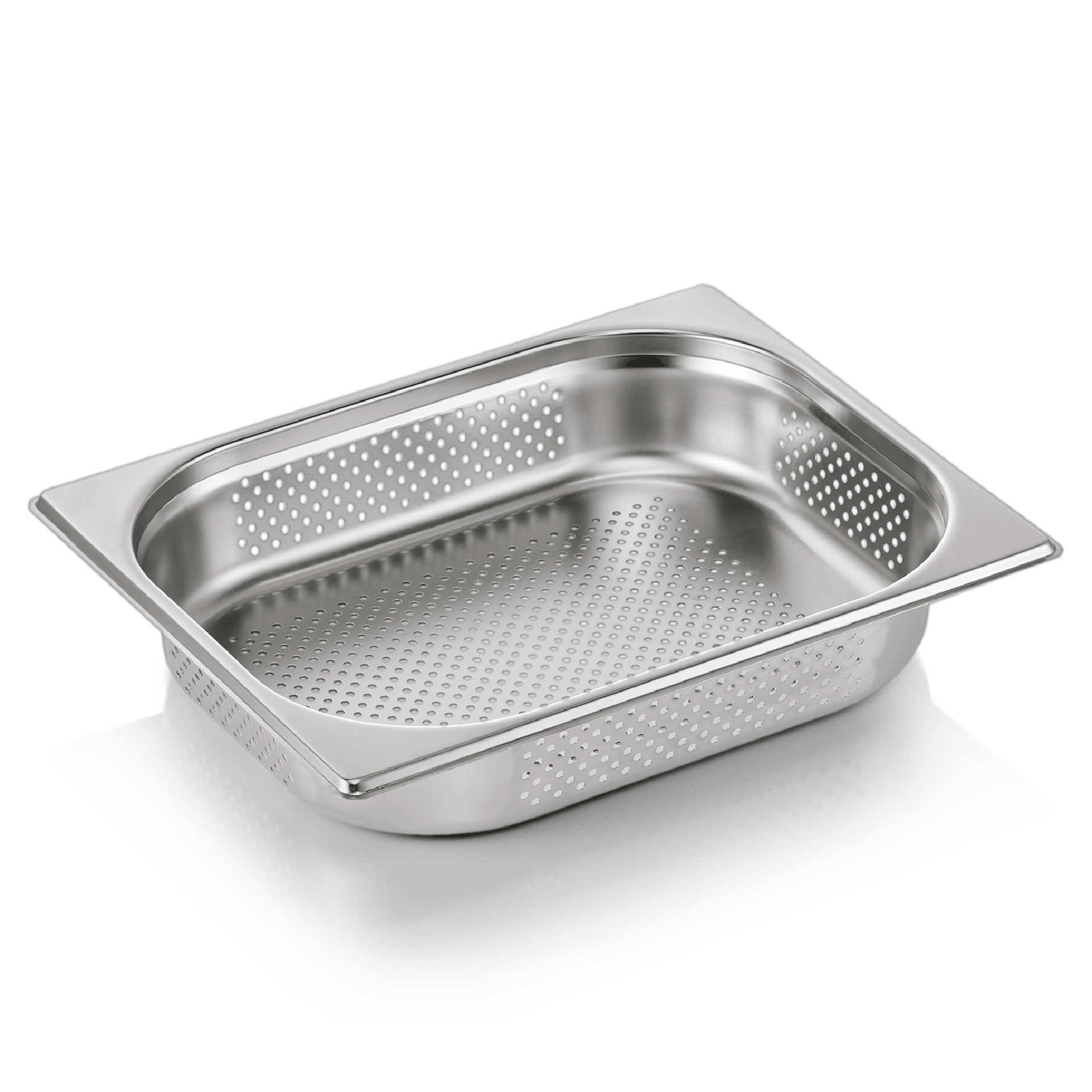 WAS Germany 6x GN Behälter 1/2 Boden- und Seitenlochung, Serie: GN72 Eco, Höhe: 65mm, 4 Liter (7212065)