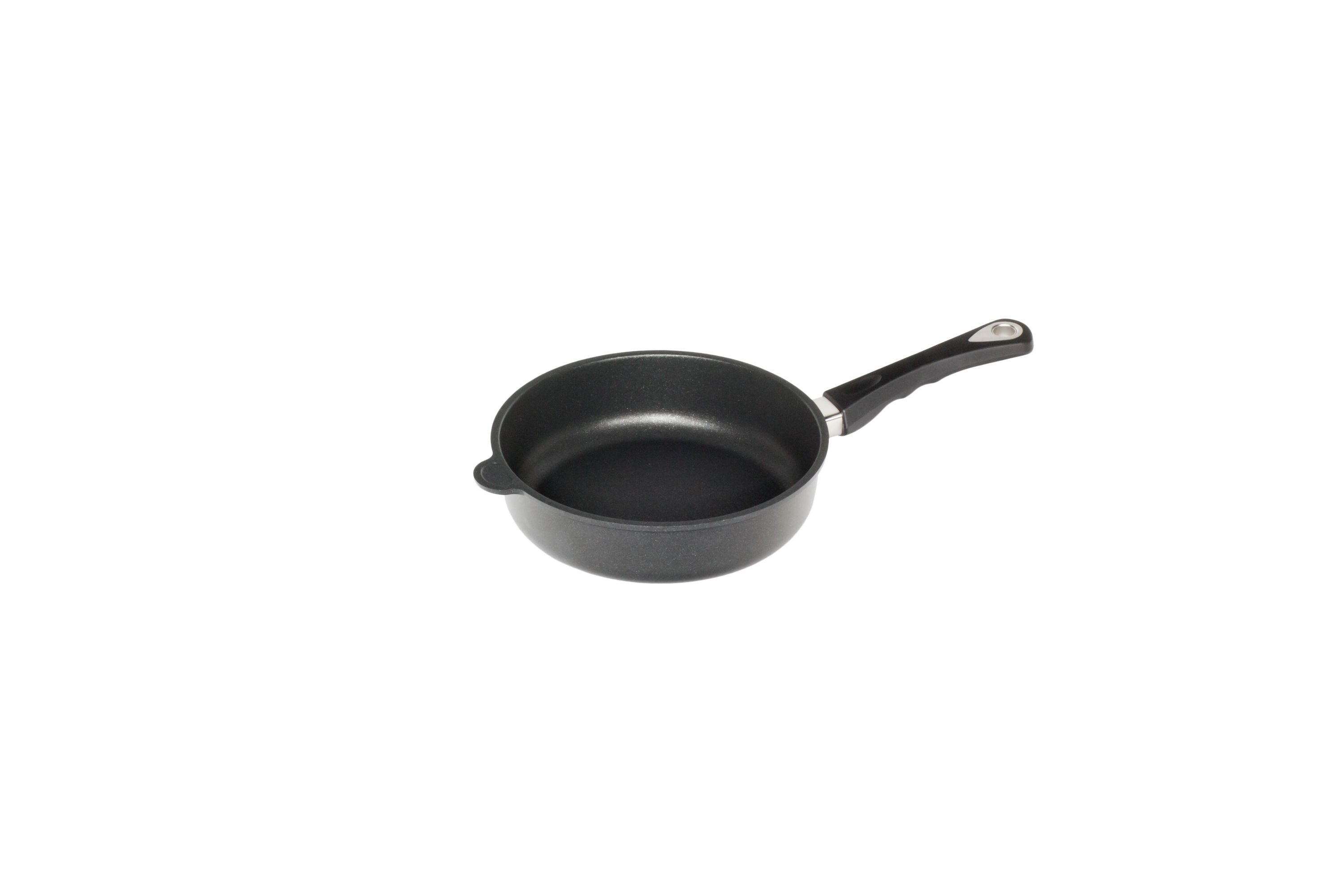 AMT Schmorpfanne, Aluminiumguss, Schwarz, Durchmesser: 20-28cm, Höhe: 7cm