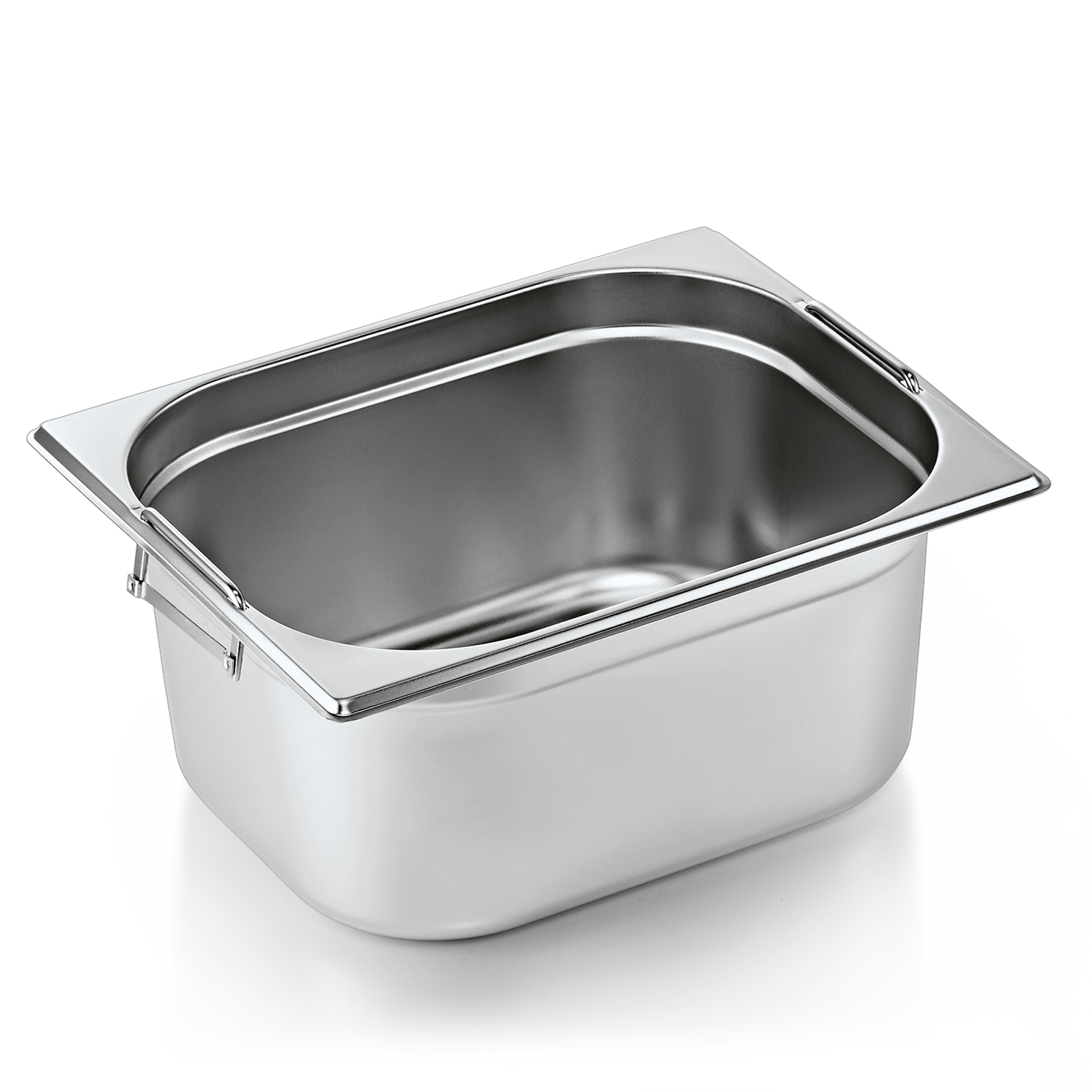 WAS Germany GN Behälter 1/2 mit Fallgriffen, Serie: GN73, Höhe: 150mm, 8,7 Liter (7312150)