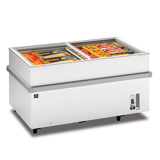 Mastro Supermarkt-Tiefkühltruhe mit Glas-Schiebedeckeln, -18°/-25°C, 597 Liter