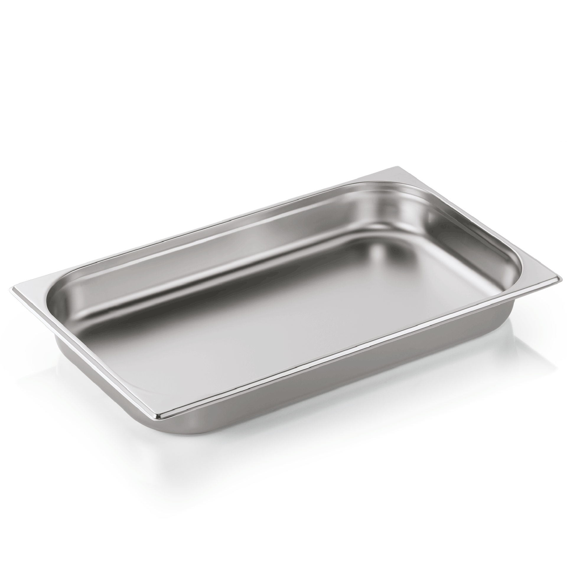 WAS Germany 6x GN Behälter (GN1/1), Chromnickelstahl, Serie: ESSENTIALS, Inhalt: 9L, Höhe: 6,5cm (7511065)