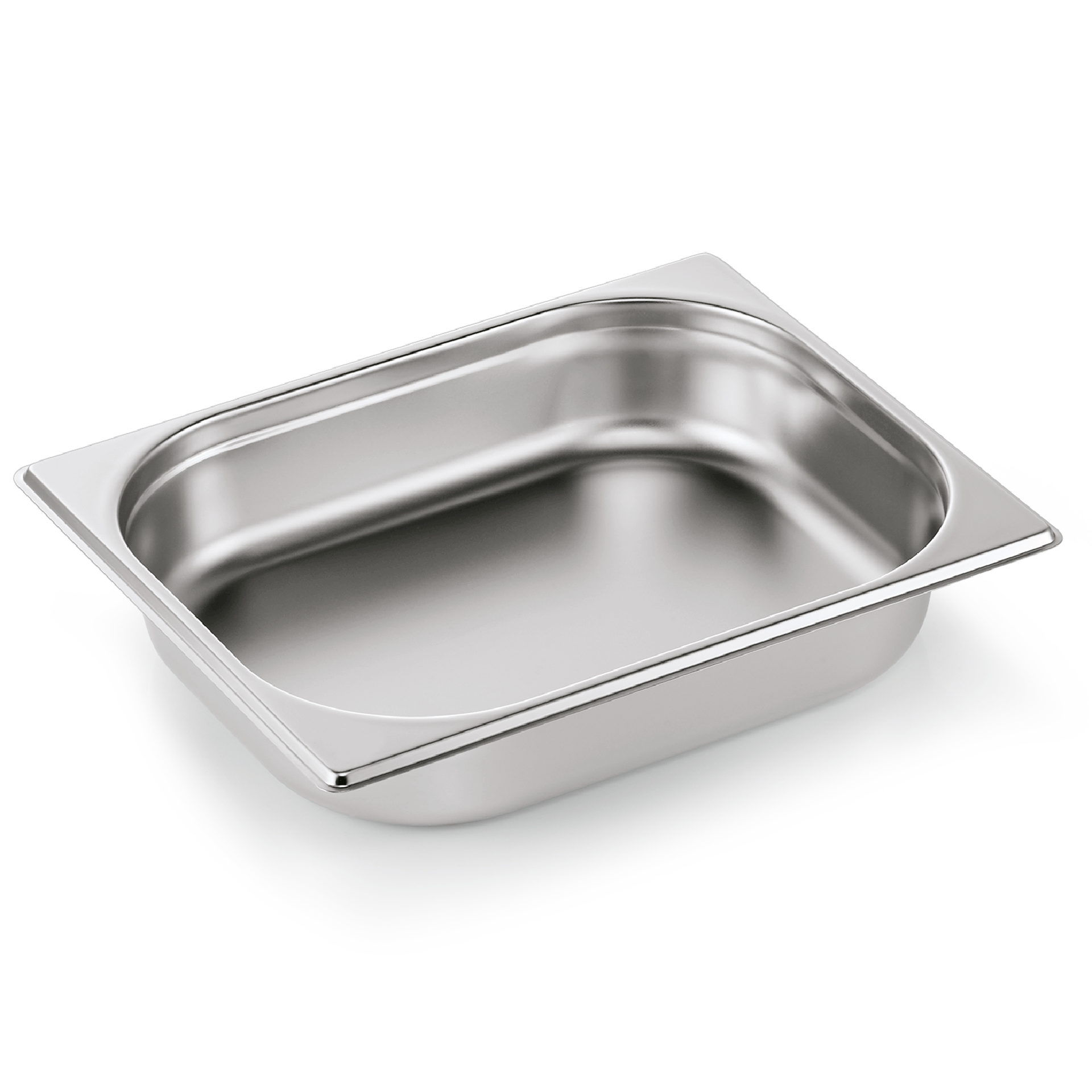 WAS Germany 6x GN Behälter (GN1/2), Chromnickelstahl, Serie: GN ESSENTIALS, Inhalt: 4L, Höhe: 6,5cm (7512065)