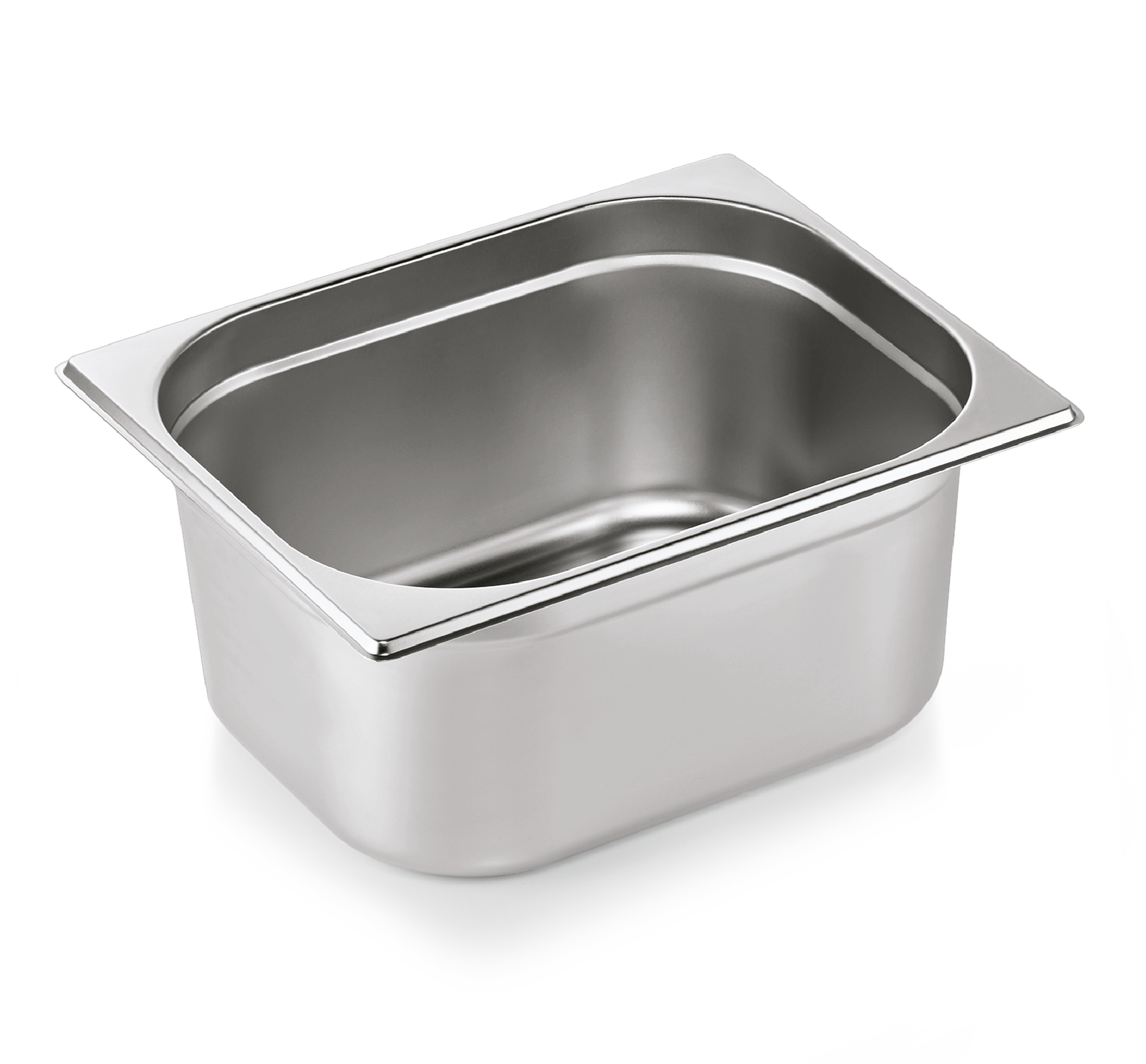 WAS Germany 6x GN Behälter (GN1/2), Chromnickelstahl, Serie: GN ESSENTIALS, Inhalt: 8,7L, Höhe: 15cm (7512150)