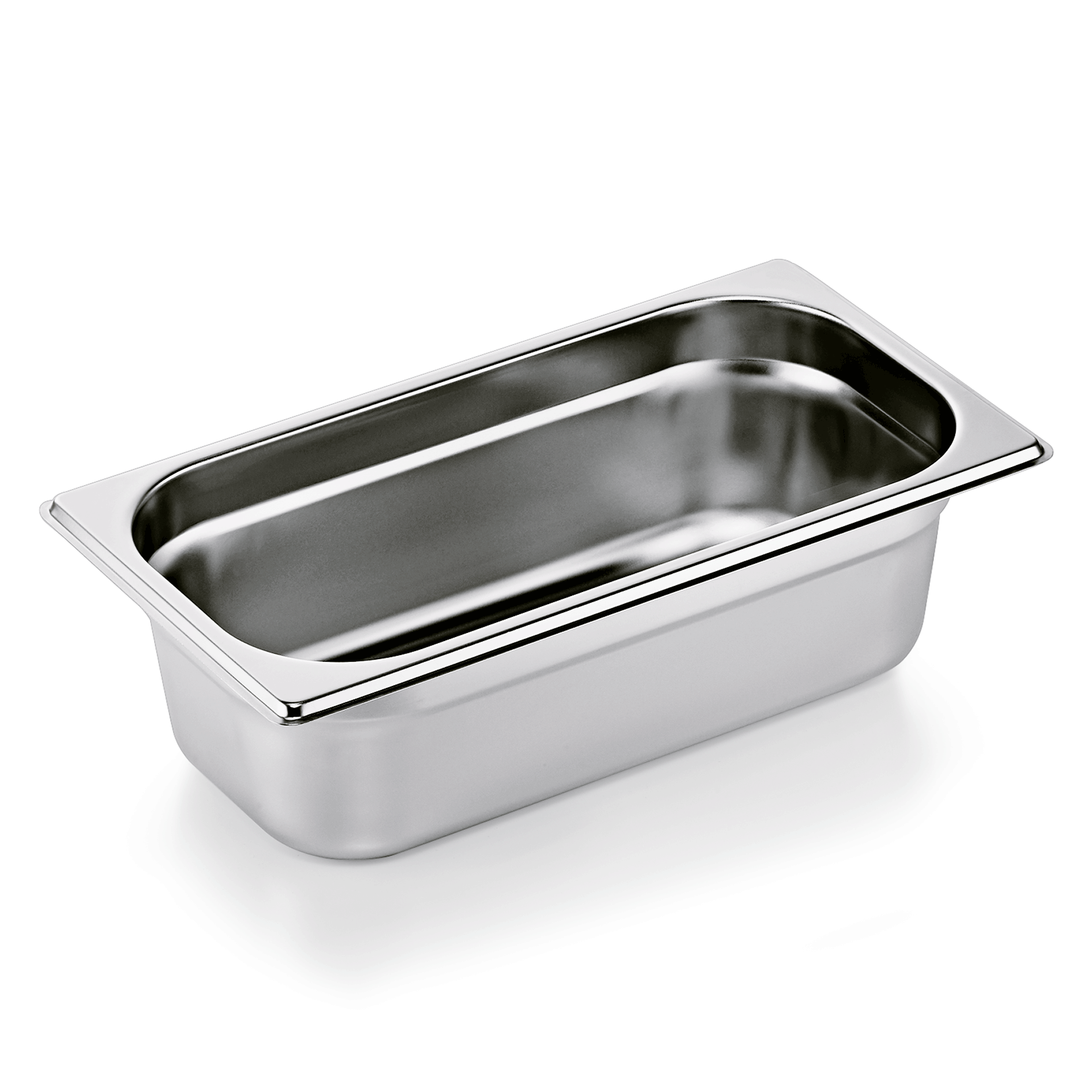 WAS Germany 6x GN Behälter (GN1/3), Chromnickelstahl, Serie: ESSENTIALS, Inhalt: 4L, Höhe: 10cm (7513100)