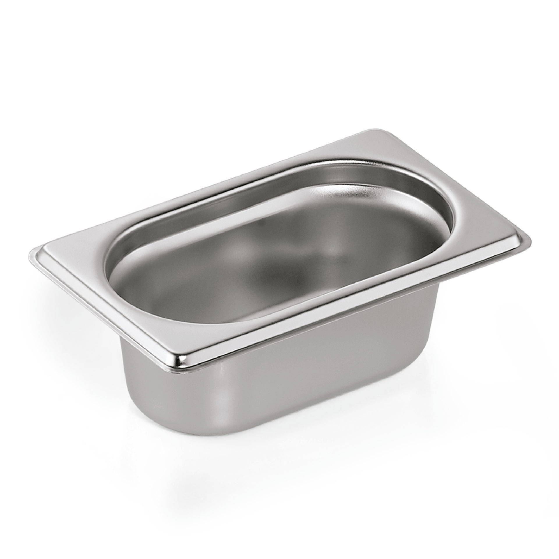 WAS Germany 6x GN Behälter (GN1/9), Chromnickelstahl, Serie: ESSENTIALS, Inhalt: 600ml, Höhe: 6,5cm (7519065)