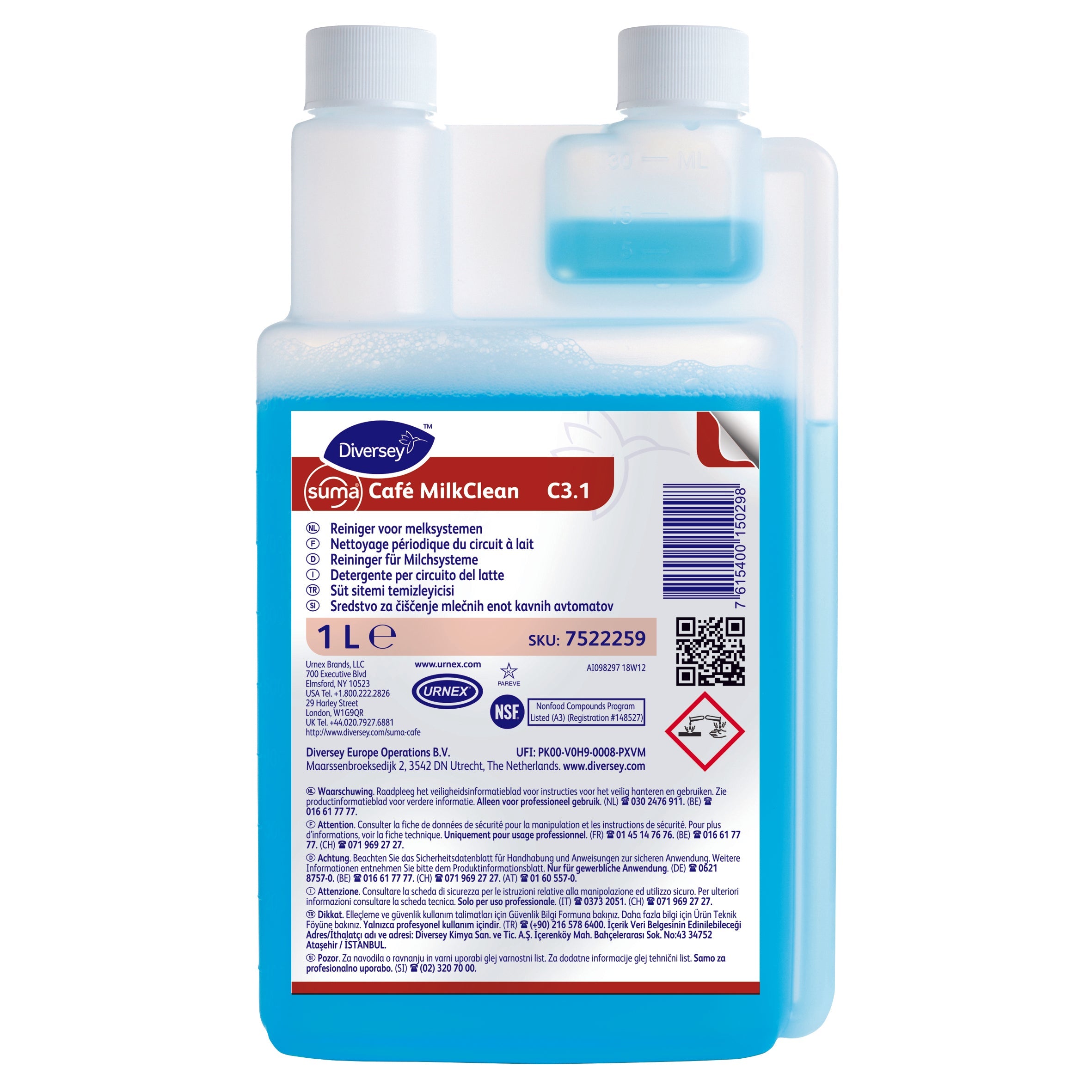 Diversey Suma Café MilkClean C3.1 6 x 1 L Flasche