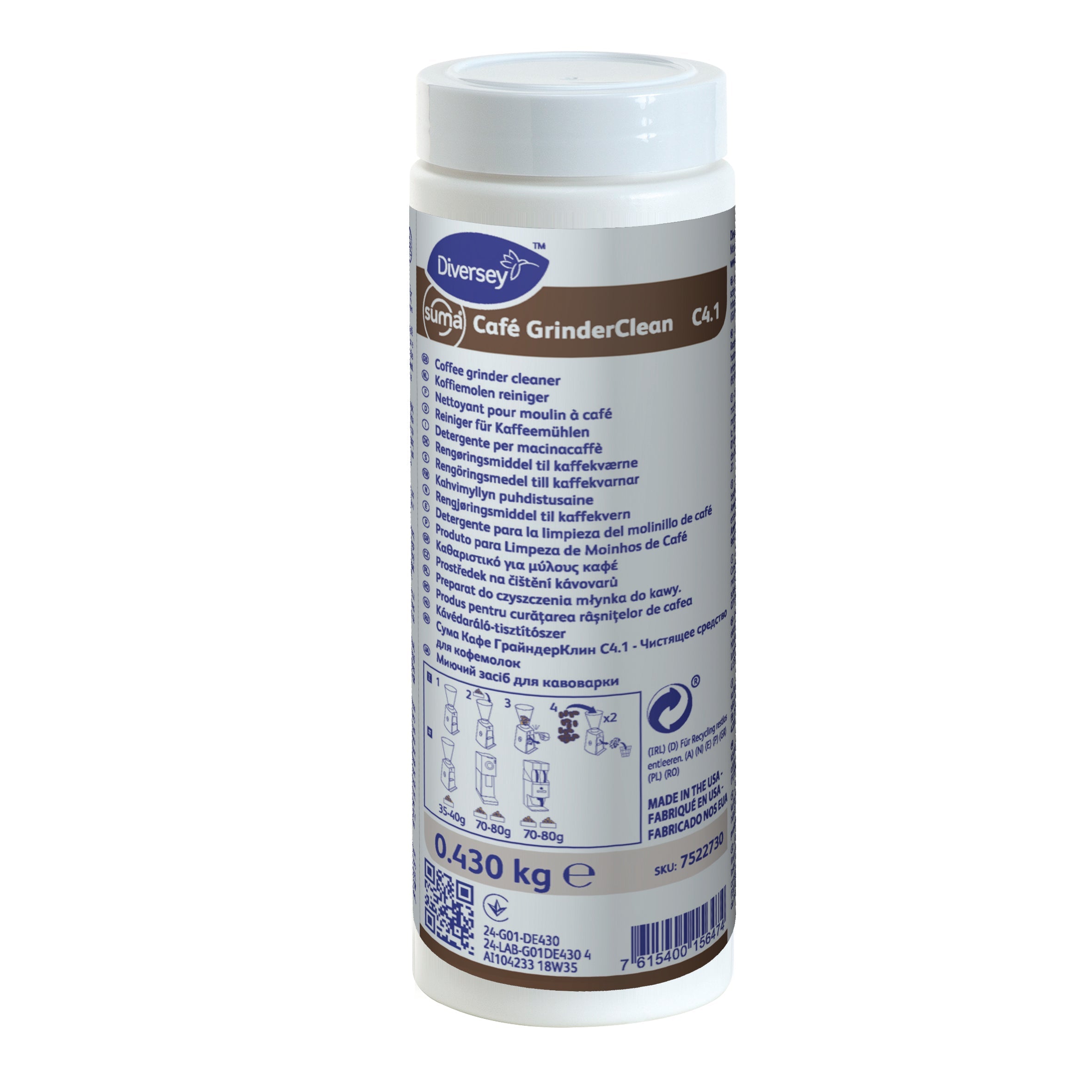 Diversey Suma Café GrinderClean C4.1 2 x 0.430 kg Dose