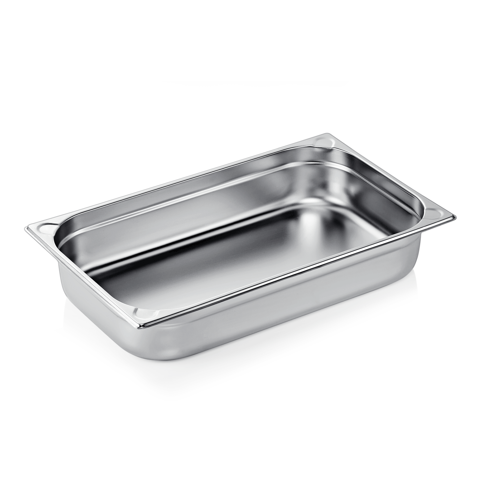 WAS Germany GN Behälter (GN1/1-100mm, mit U-Ecken), Chromnickelstahl, Serie: GN CORE, 53x32,5x10cm (7611100)