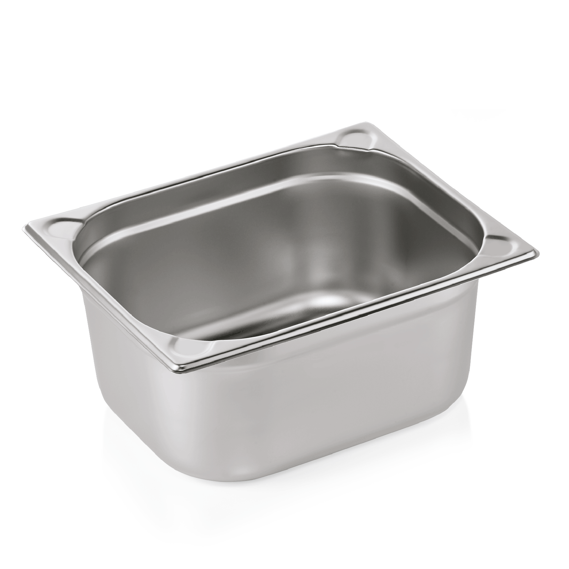 WAS Germany GN Behälter (GN1/2-150mm, mit U-Ecken), Chromnickelstahl, Serie: GN CORE, 32,5x26,5x15cm (7612150)