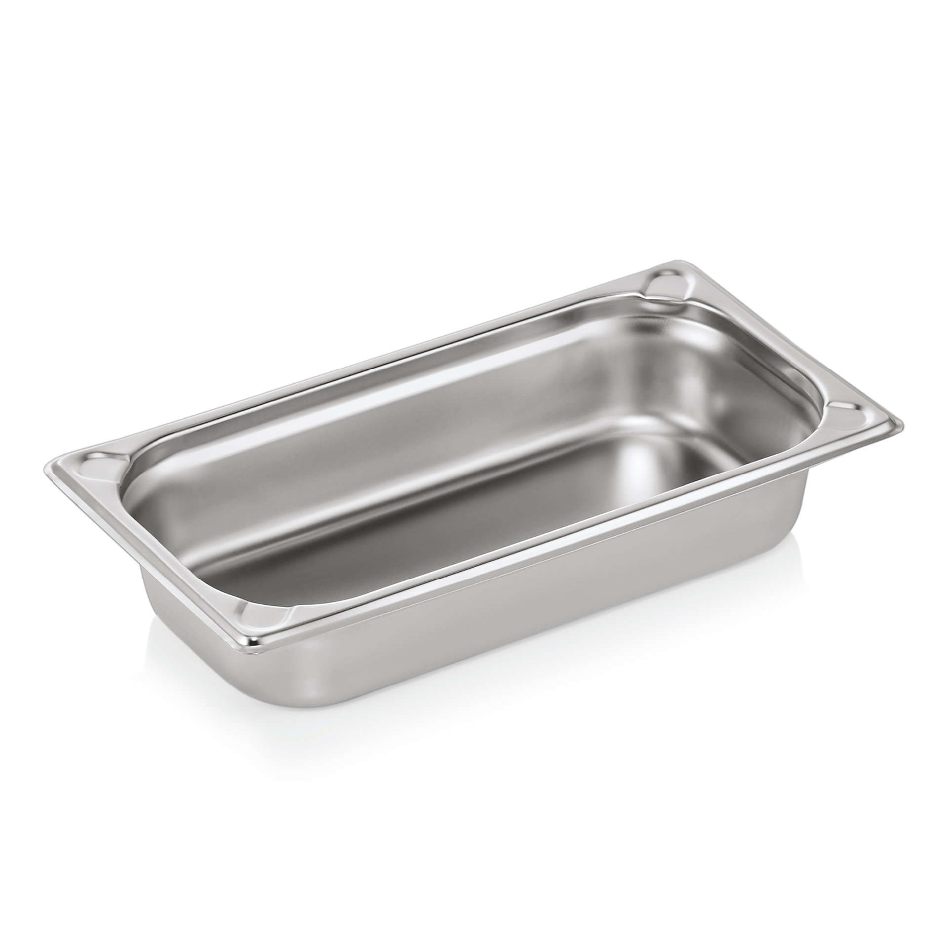 WAS Germany GN Behälter (GN1/3-65mm, mit U-Ecken), Chromnickelstahl, Serie: GN CORE, 32,5x17,6x6,5cm (7613065)