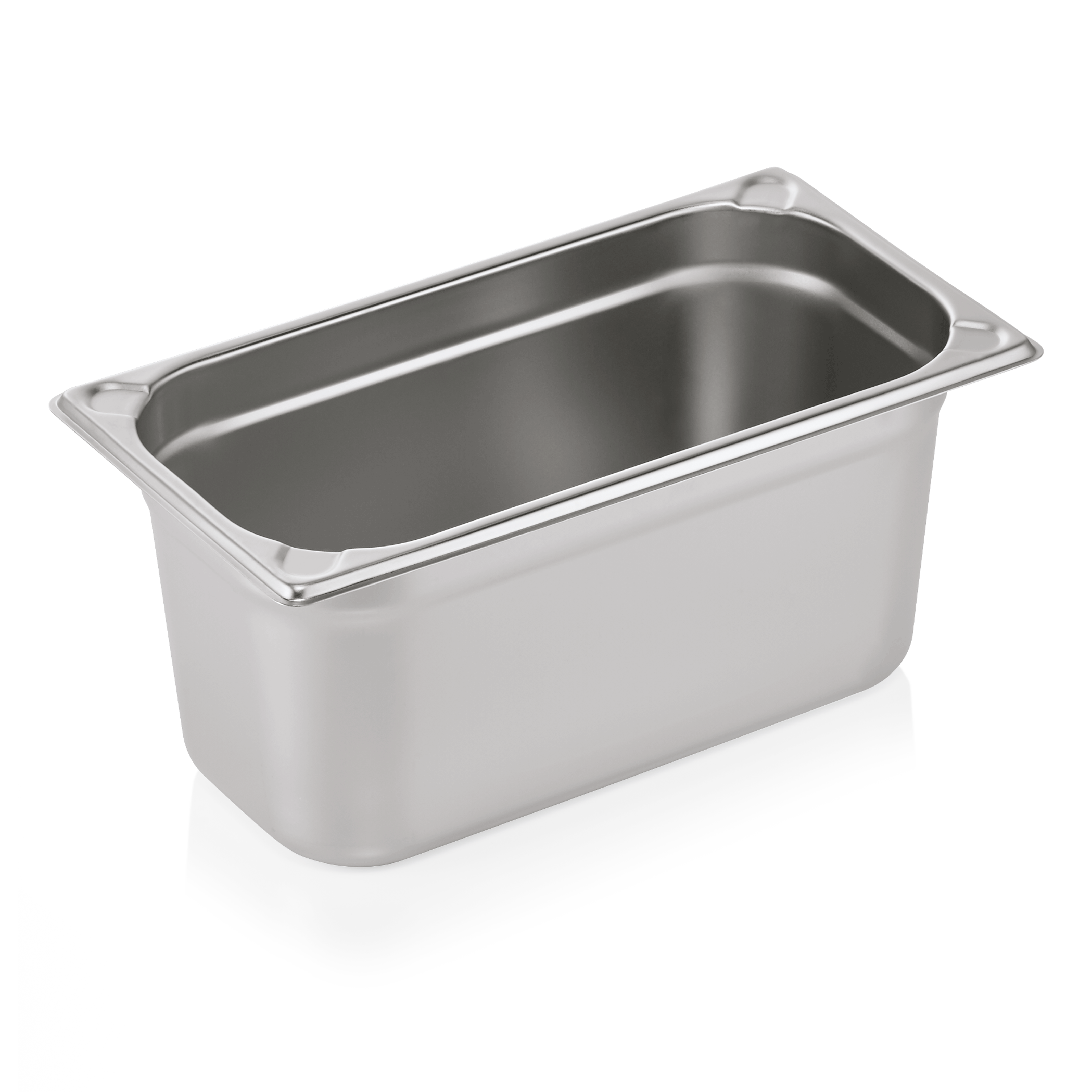 WAS Germany GN Behälter (GN1/3-150mm, mit U-Ecken), Chromnickelstahl, Serie: GN CORE, 32,5x17,6x15cm (7613150)