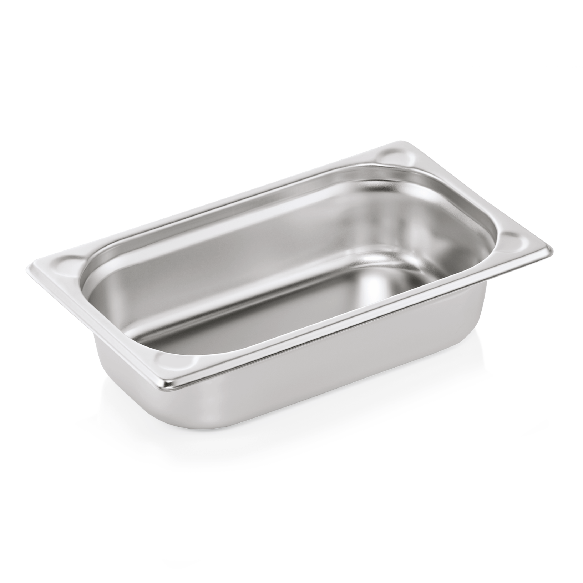 WAS Germany GN Behälter (GN1/4-65mm, mit U-Ecken), Chromnickelstahl, Serie: GN CORE, 26,5x16,2x6,5cm (7614065)