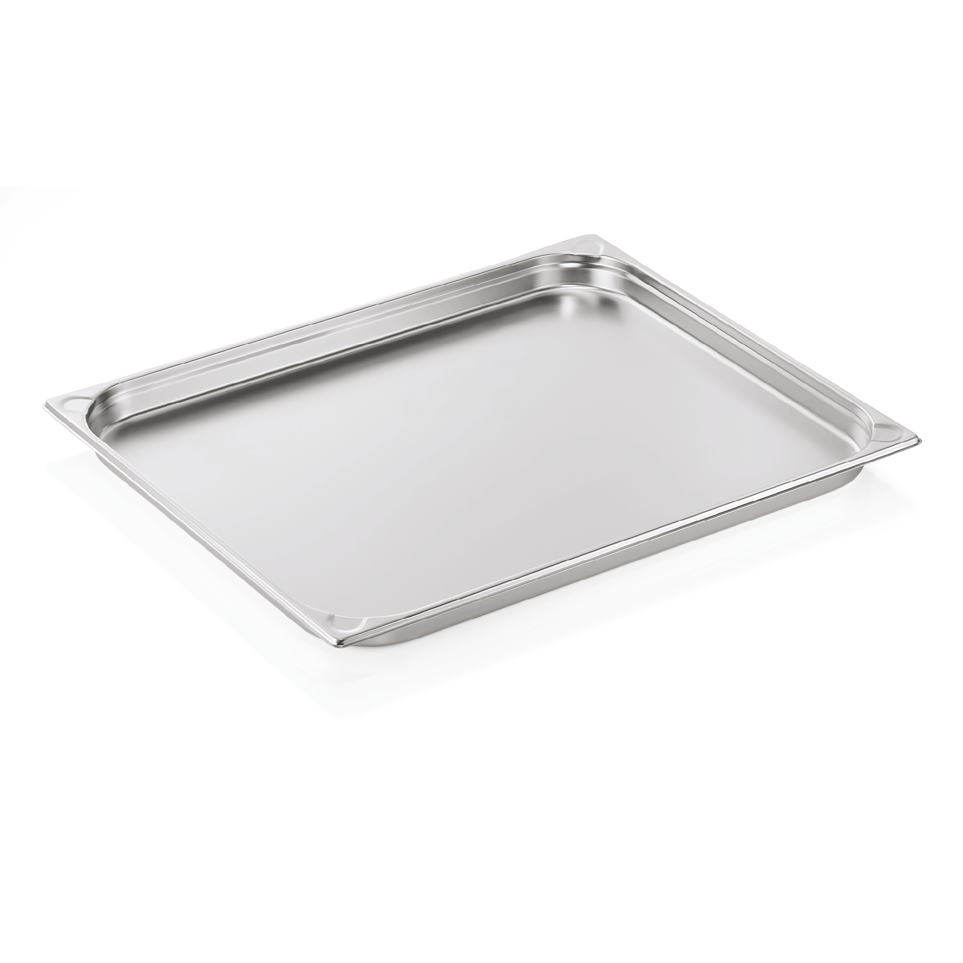 WAS Germany GN Behälter 2/1 mit U-Ecken, Serie:GN CORE, Chromnickelstahl, Höhe: 40 mm, 10 Liter (7621040)