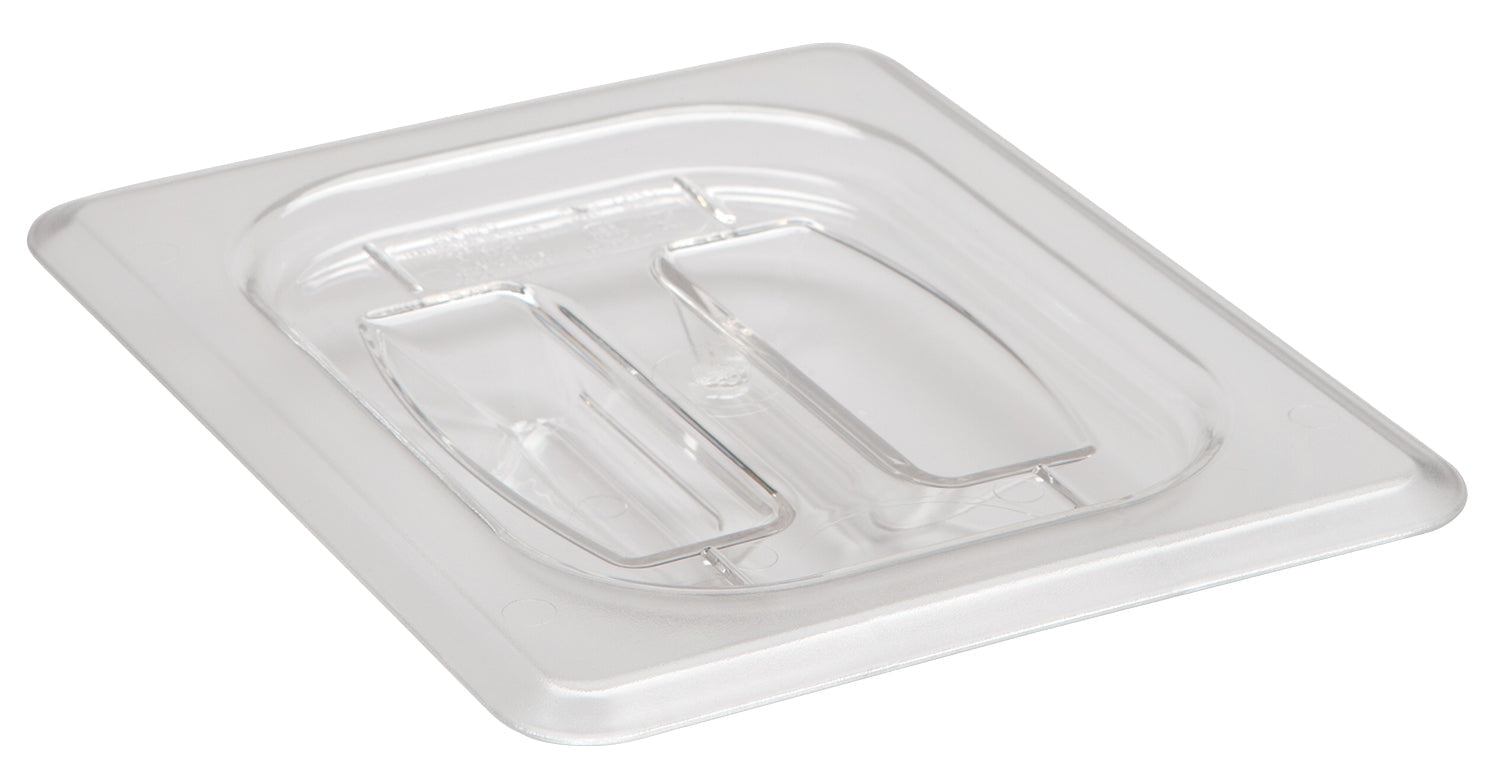 Cambro Camwear® Polycarbonat Gastronorm GN-Behälter -Deckel GN1/8 mit Griff, 6 Stück im Karton - 80CWCH135