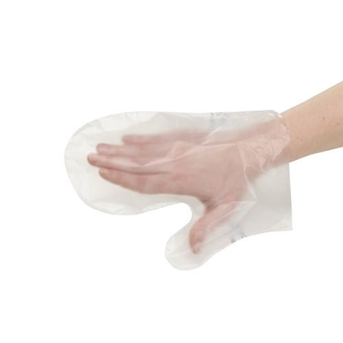 Papstar 10x 100 Fäustling Handschuhe, Clean Hands transparent