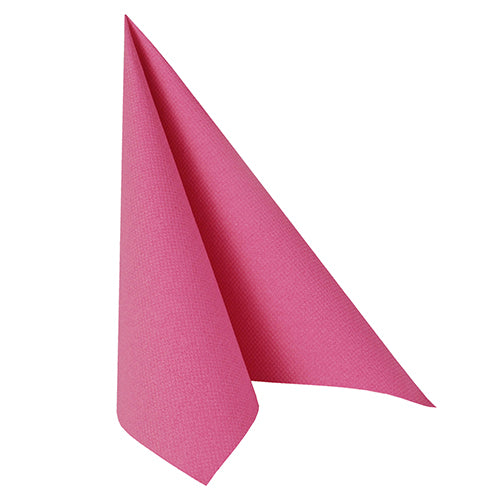 Papstar 5x 50 Servietten, Fuchsia, Serie: ROYAL Collection, 1/4-Falz, 40x40cm
