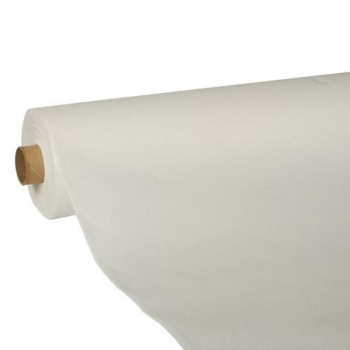 Papstar 4x Tischdecke, Tissue "ROYAL Collection" 25 m x 1,18 m weiss