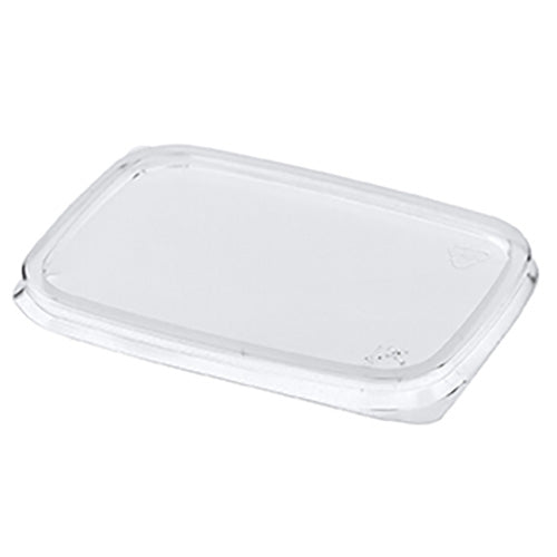 Papstar 1000 Deckel für Verpackungsbecher (Passend zu MH111757, MH111758, MH111759, MH111760) PP, Transparent, Eckig, 0,6x8,1x10,8cm