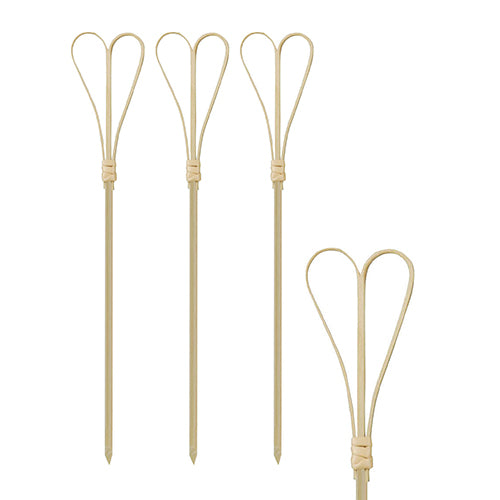 Papstar 1.000 Fingerfood - Picker "Heart", Material: Bambus, Länge: 18cm