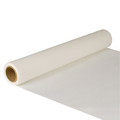 Papstar 6x Tischläufer, Tissue "ROYAL Collection" 5 m x 40 cm weiss