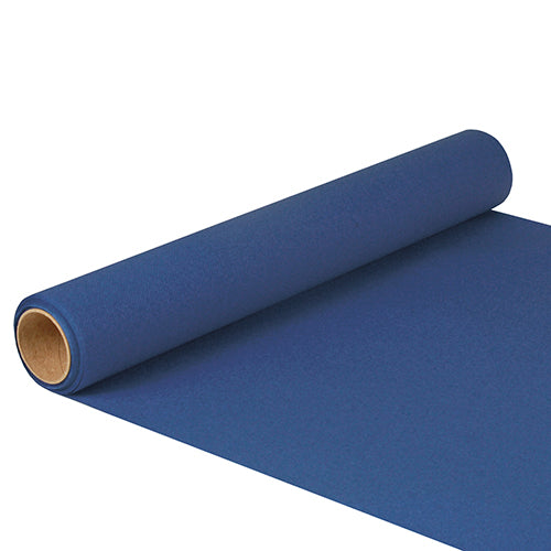 Papstar 6x Tischläufer, Tissue "ROYAL Collection" 5 m x 40 cm dunkelblau