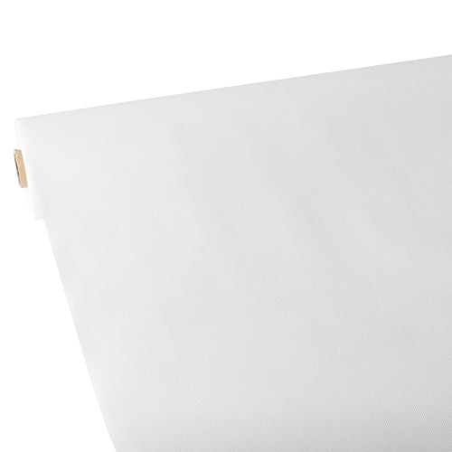 Papstar 4x Tischdecke, stoffähnlich, Vlies "soft selection" 25 m x 1,18 m weiss