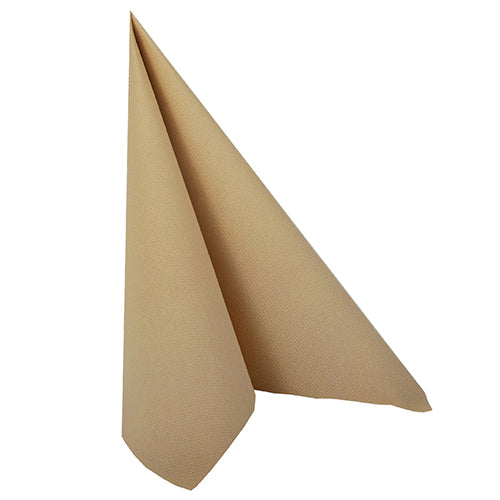 Papstar 250 Servietten "ROYAL Collection" 1/4-Falz 40 cm x 40 cm sand