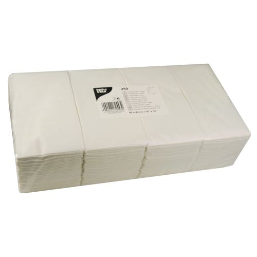 Papstar 2.000 Servietten, 2-lagig 1/8-Falz 40 cm x 40 cm weiss