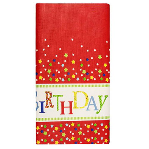 Papstar 15x Tischdecke, Papier 120 cm x 180 cm "Happy Birthday"