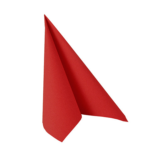 Papstar 280 Servietten "ROYAL Collection" 1/4-Falz 25 cm x 25 cm feuerrot