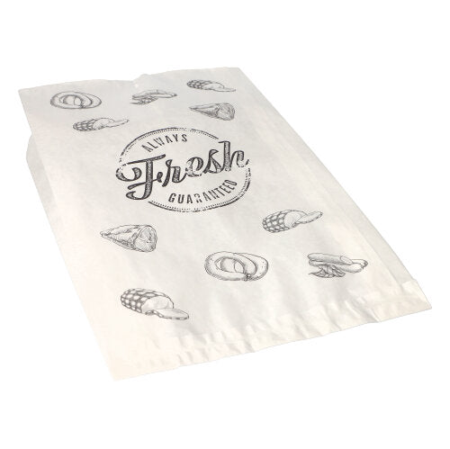 Papstar 1x 1000 Fleischerbeutel, Kraftpapier, gefädelt 32 cm x 20 cm x 7 cm