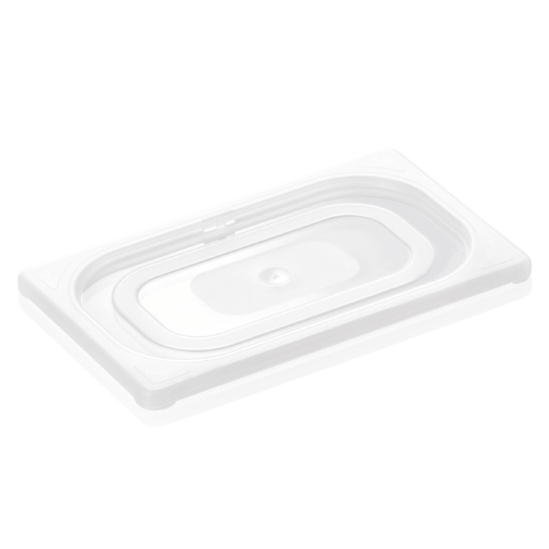 WAS Germany GN Deckel (GN1/4), Polypropylen, Serie: GN 84, Transparent, 26,5x16,2cm (8414004)