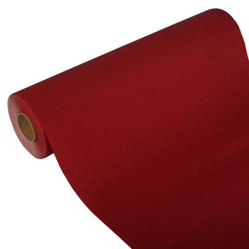 Papstar 4x Tischläufer, Tissue "ROYAL Collection" 24 m x 40 cm bordeaux