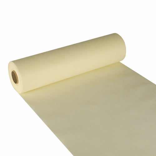 Papstar 4x Tischläufer, stoffähnlich, Vlies "soft selection" 24 m x 40 cm creme